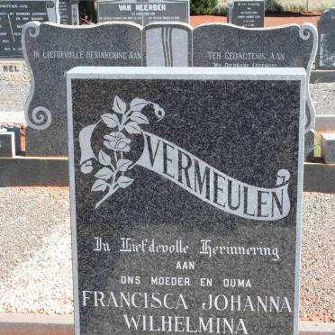 VERMEULEN Francisca Johanna Wilhelmina 1887-1981
