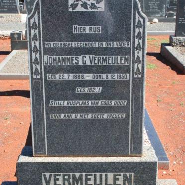 VERMEULEN Johannes G. 1888-1950
