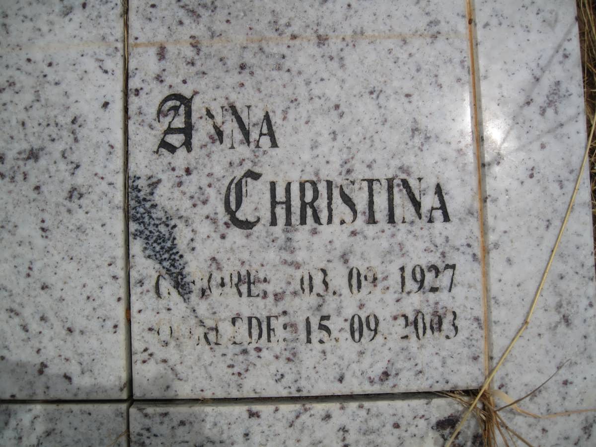 BRUNDYN Anna Christina 1927-2003