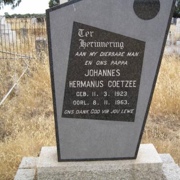 COETZEE Johannes Hermanus 1923-1963