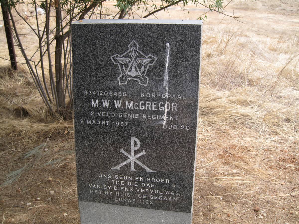 McGREGOR M.W.W. -1987