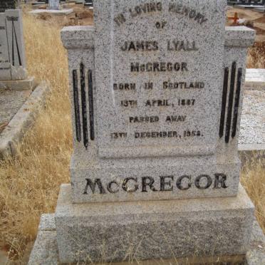 McGREGOR James Lyall 1887-1958