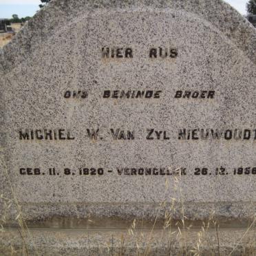 NIEUWOUDT Michiel W. Van Zyl 1920-1956
