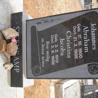 STEENKAMP Johannes Abraham 1900-1986 &amp; Christina Jacoba 1913-1998