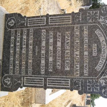 SPANGENBERG Wilhelmina Adriana nee LOUBSER 1880-1953