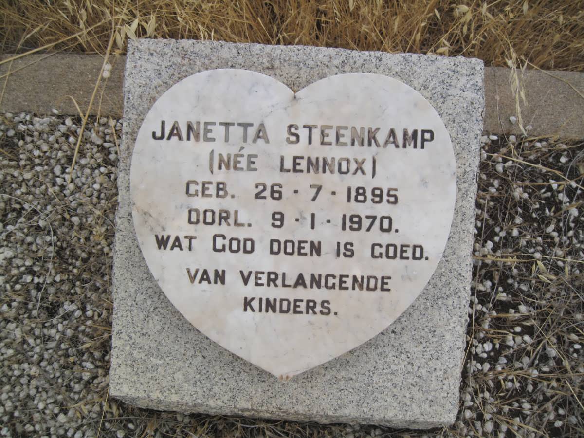 STEENKAMP Janetta nee LENNOX 1895-1970