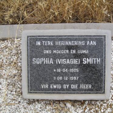 SMITH Sophia nee VISAGIE 1905-1997