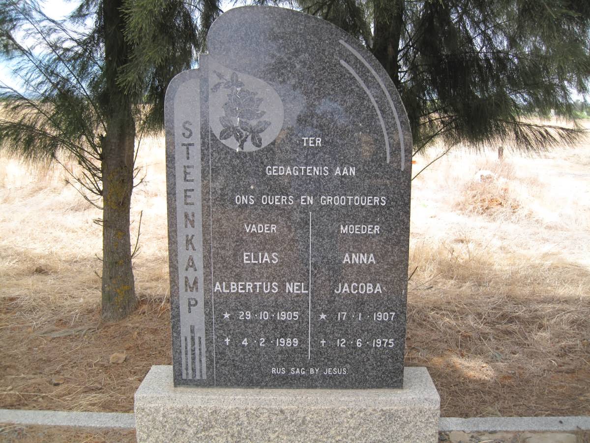 STEENKAMP Elias Albertus Nel 1905-1989 &amp; Anna Jacoba 1907-1975