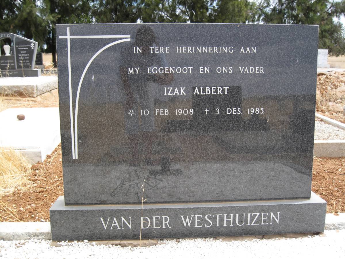 WESTHUIZEN Izak Albert, van der 1908-1985