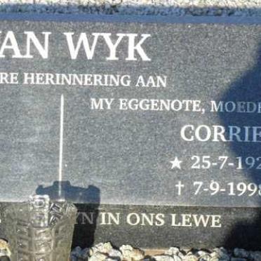 WYK  Corrie, van 1921-1998