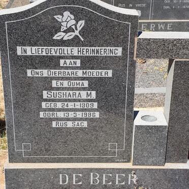 BEER Sushara M., de 1909-1986