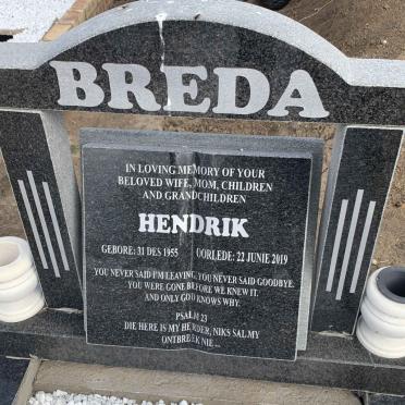 BREDA Hendrik 1955-2019