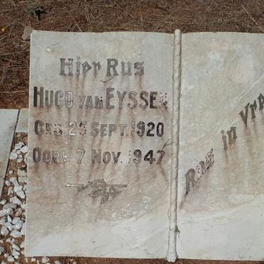 EYSSEN Hugo, van 1920-1947