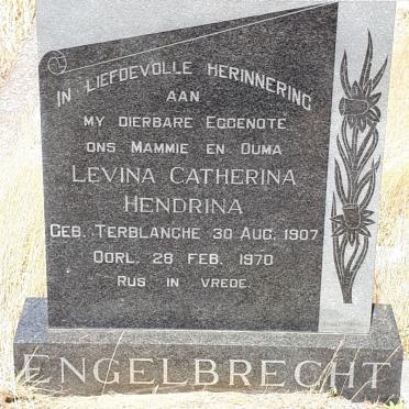 ENGELBRECHT Levina Catherina Hendrina nee TERBLANCHE 1907-1970
