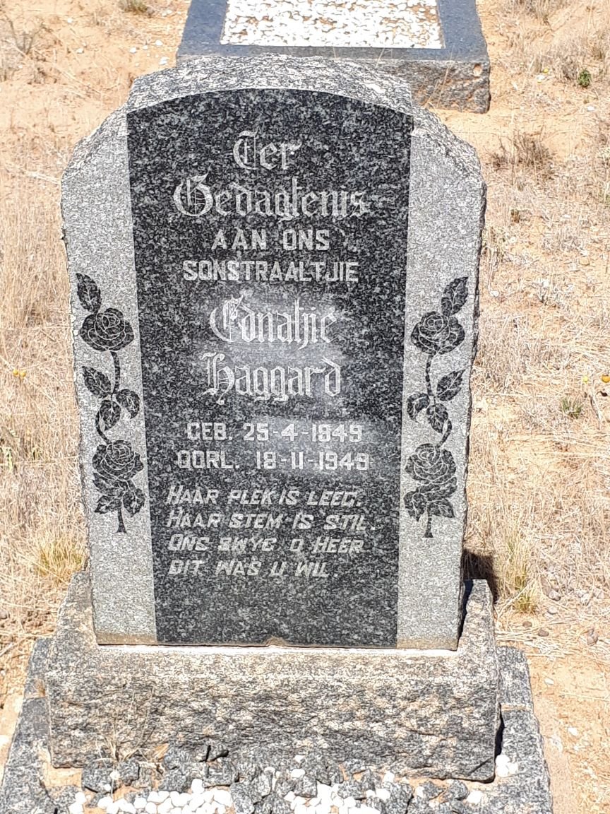 HAGGARD Ednatjie 1849-1948