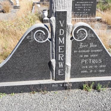 MERWE Petrus, v.d. 1943-1982