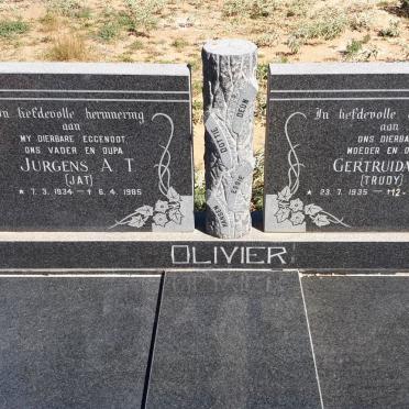 OLIVIER Jurgens A.T. 1934-1985 &amp; Gertruida J. 1935-2010