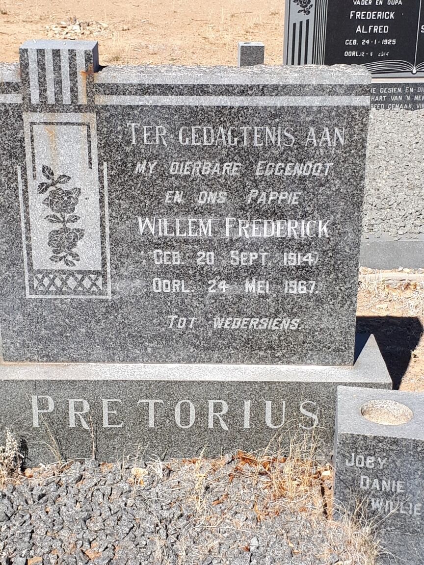 PRETORIUS Willem Frederick 1914-1967
