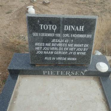 PIETERSEN Toto Dinah 1936-2010