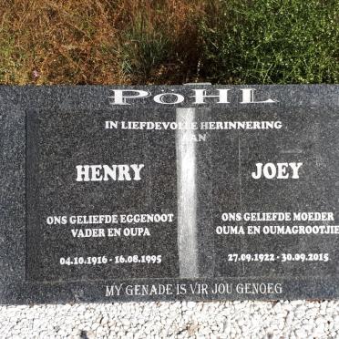 POHL Henry 1916-1995 &amp; Joey 1922-2015