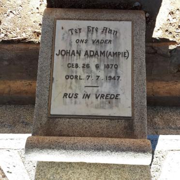 RAUBENHEIMER Johan Adam 1970-1947