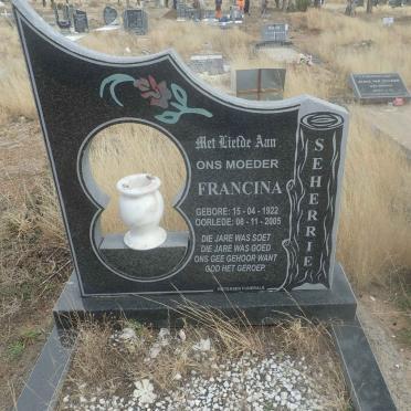 SEHERRIE Francina 1922-2005