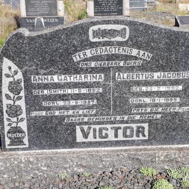 VICTOR Albertus Jacobus 1882-1955 &amp; Anna Catharina SMITH 1882-1957