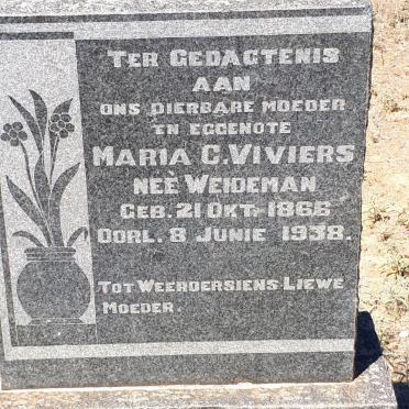 VIVIERS Maria C. nee WEIDEMAN 1866-1938