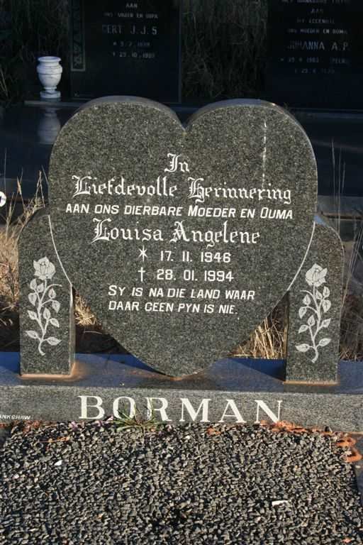 BORMAN Louisa Angelene 1946-1994