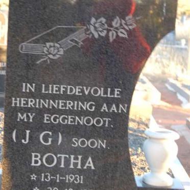 BOTHA J.G. 1931-1986
