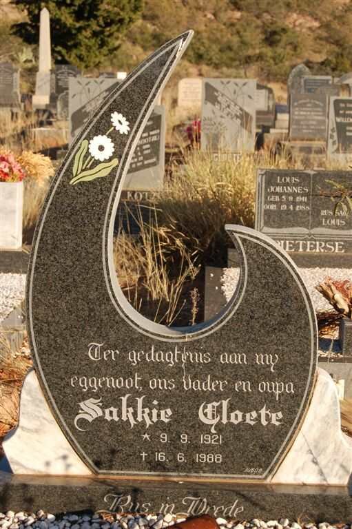 CLOETE Sakkie 1921-1988