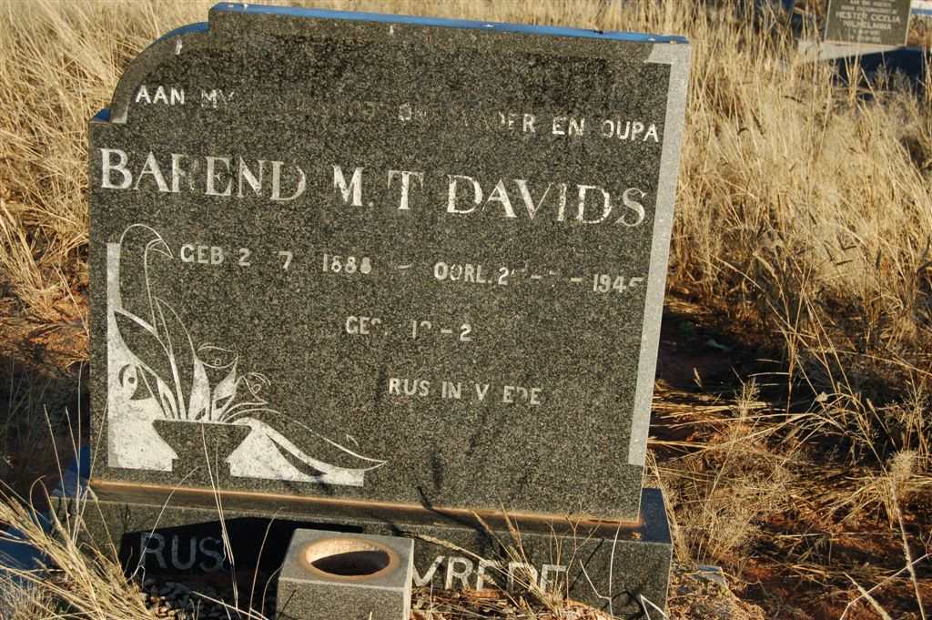 DAVIDS Barend M.T. 1888-1945