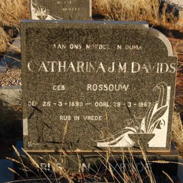 DAVIDS Catharina J.M. nee ROSSOUW 1899-1967