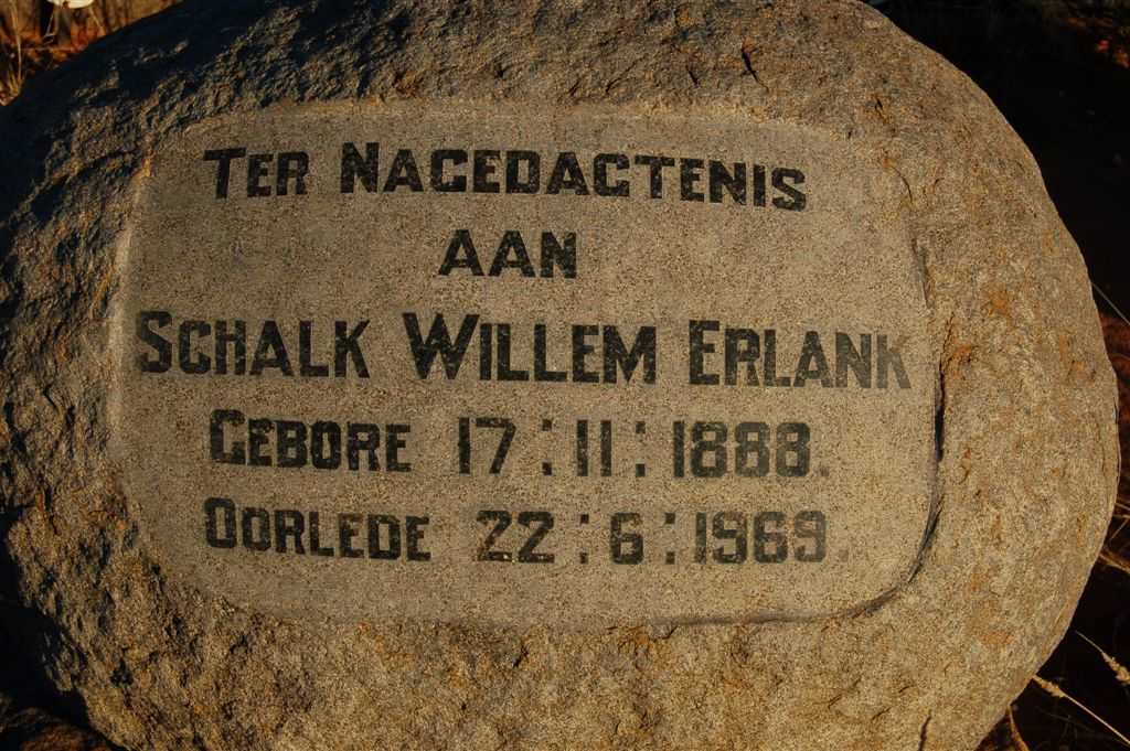 ERLANK Schalk Willem 1888-1969