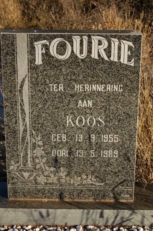 FOURIE Koos 18955-1989