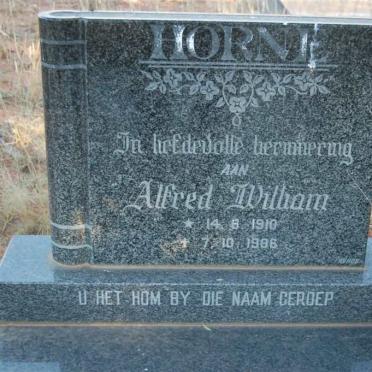 HORNE Alfred William 1910-1986