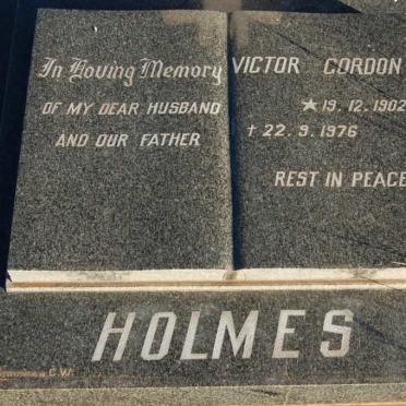 HOLMES Victor Gordon 1902-1976