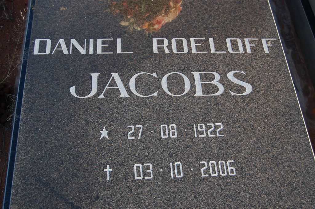 JACOBS Daniel Roeloff 1922-2006