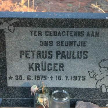 KRUGER Petrus Paulus 1975-1975