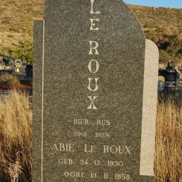 ROUX Abie. le 1930-1958