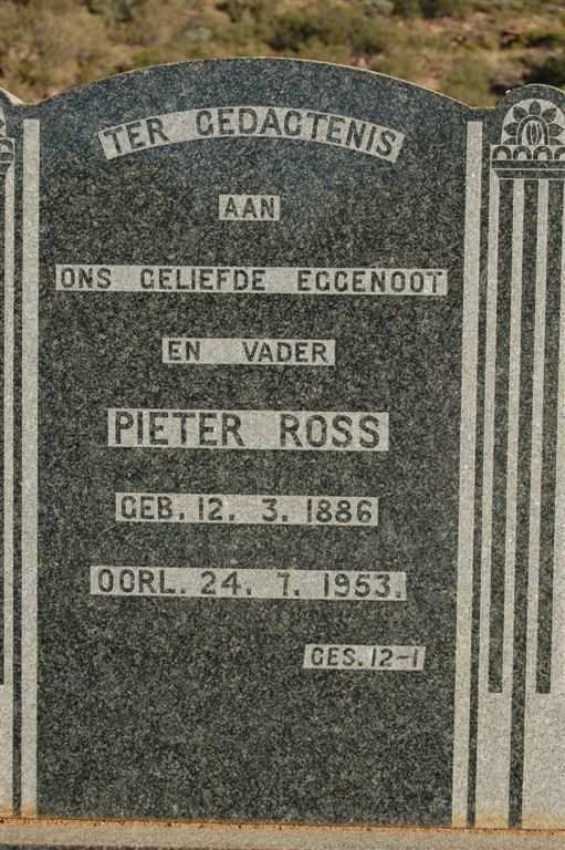 ROSS Pieter 1886-1953