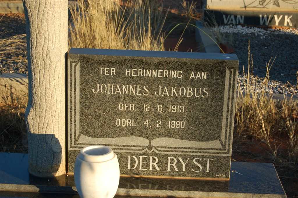 RYST Johannes Jakobus, van der 1913-1990
