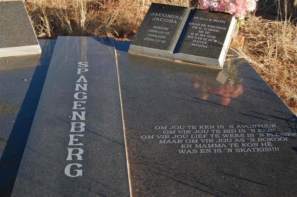 SPANGENBERG Jacomina Jacoba 1956-2004