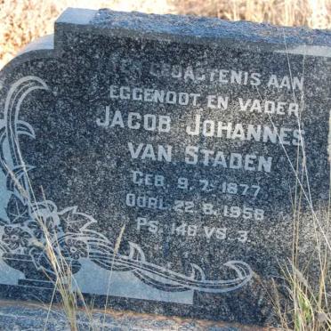 STADEN Jacob Johannes, van 1877-1958