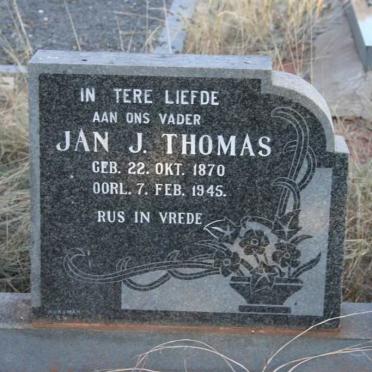 THOMAS Jan J. 1870-1945