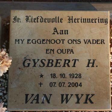 WYK Gysbert H., van 1928-2004