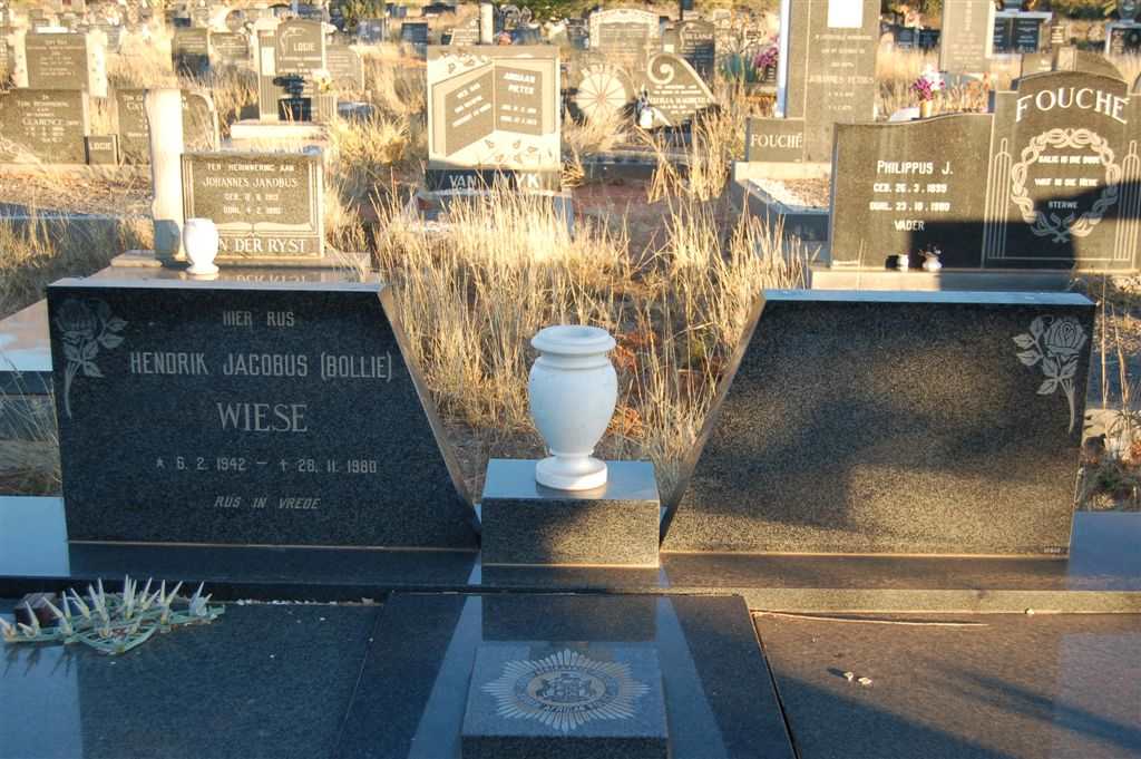 WIESE Hendrik Jacobus 1942-1980