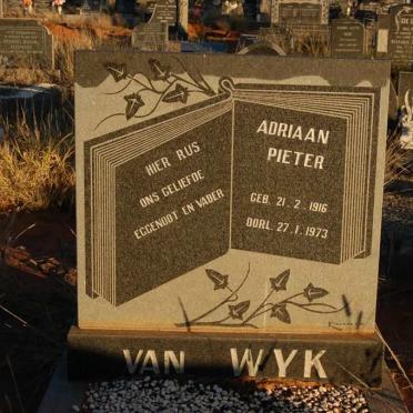 WYK Adriaan Pieter, van 1916-1973