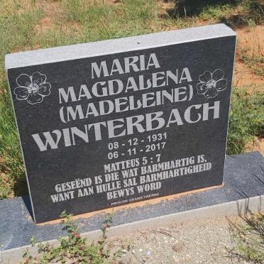 WINTERBACH Maria Magdalena 1931-2017