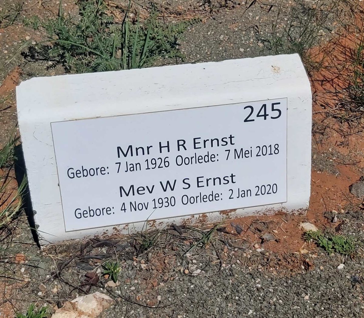 ERNST H.R. 1926-2018 &amp; W.S. 1930-2020